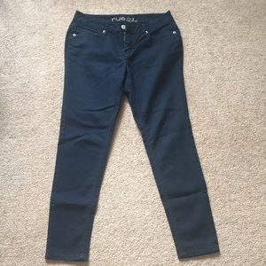 Navy Blue Colored Skinny Jeans